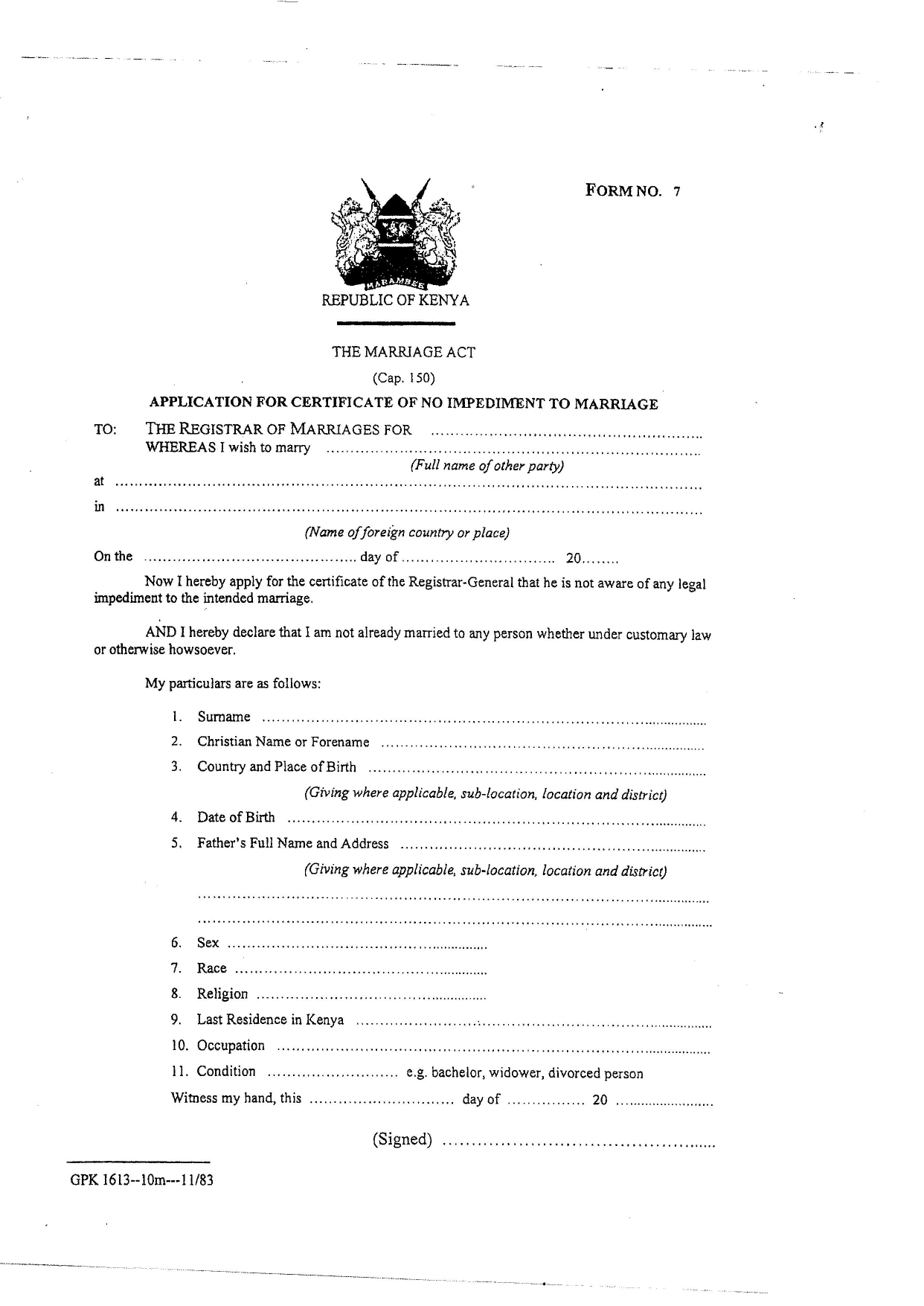 Download Application Certificate Of No Impediment To Marriage download-application-certificate-of-no-impediment-to-marriage
