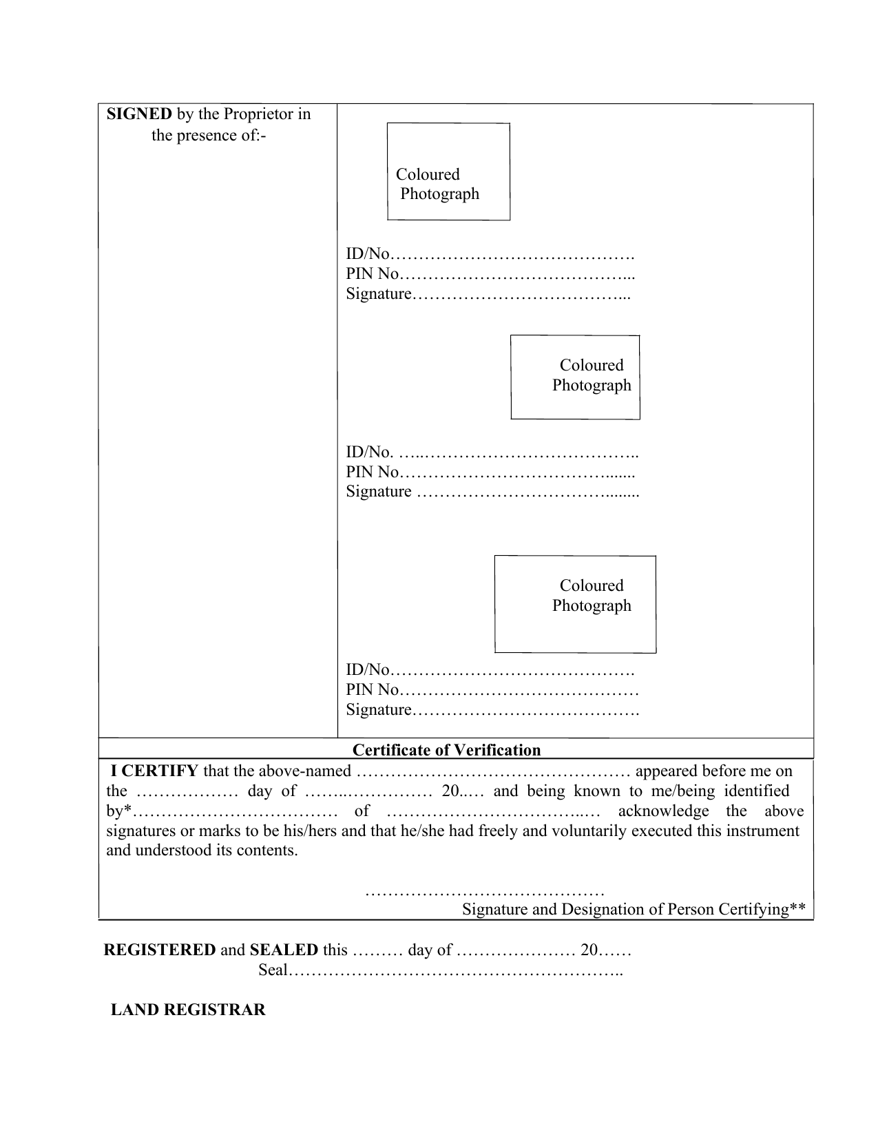 Joint Ownership Form.pdf Download Application For Severance Of Joint Ownership (form-lra-37 ...