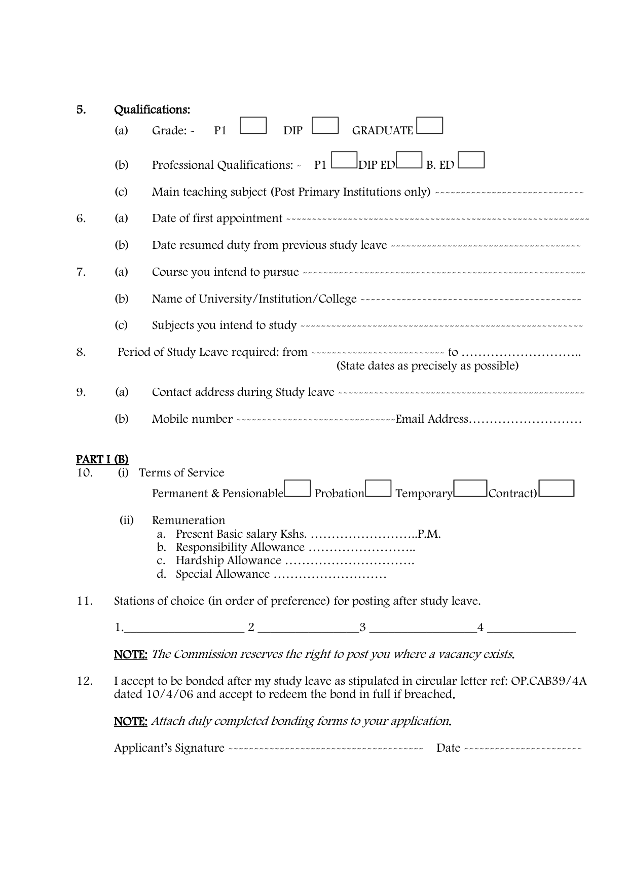 Download Study Leave Form - SheriaHub Documents