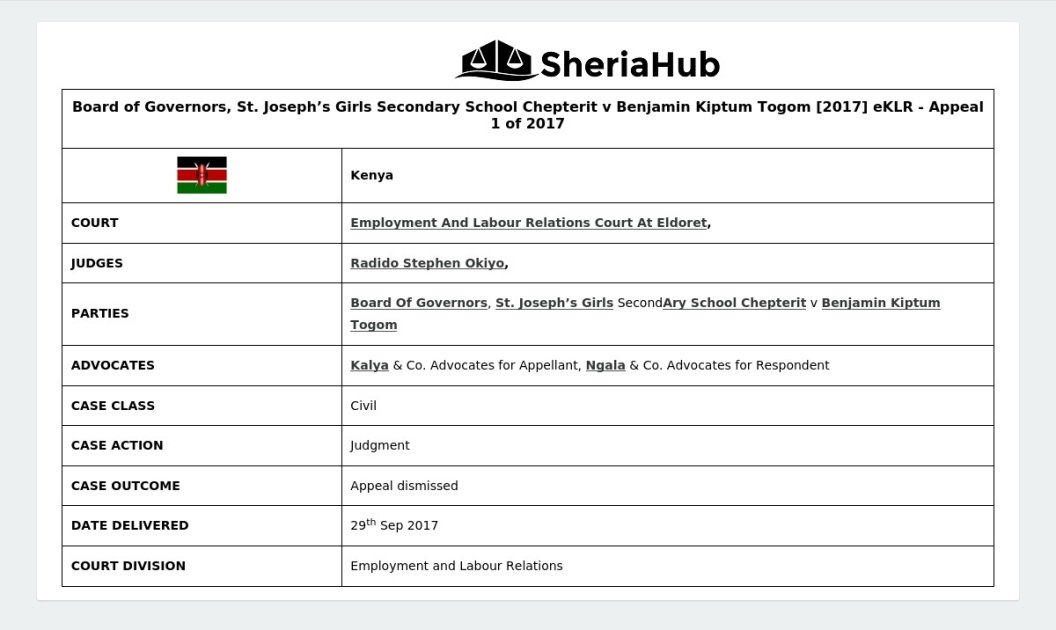 Board Of Governors, St. Joseph’s Girls Secondary School Chepterit V ...